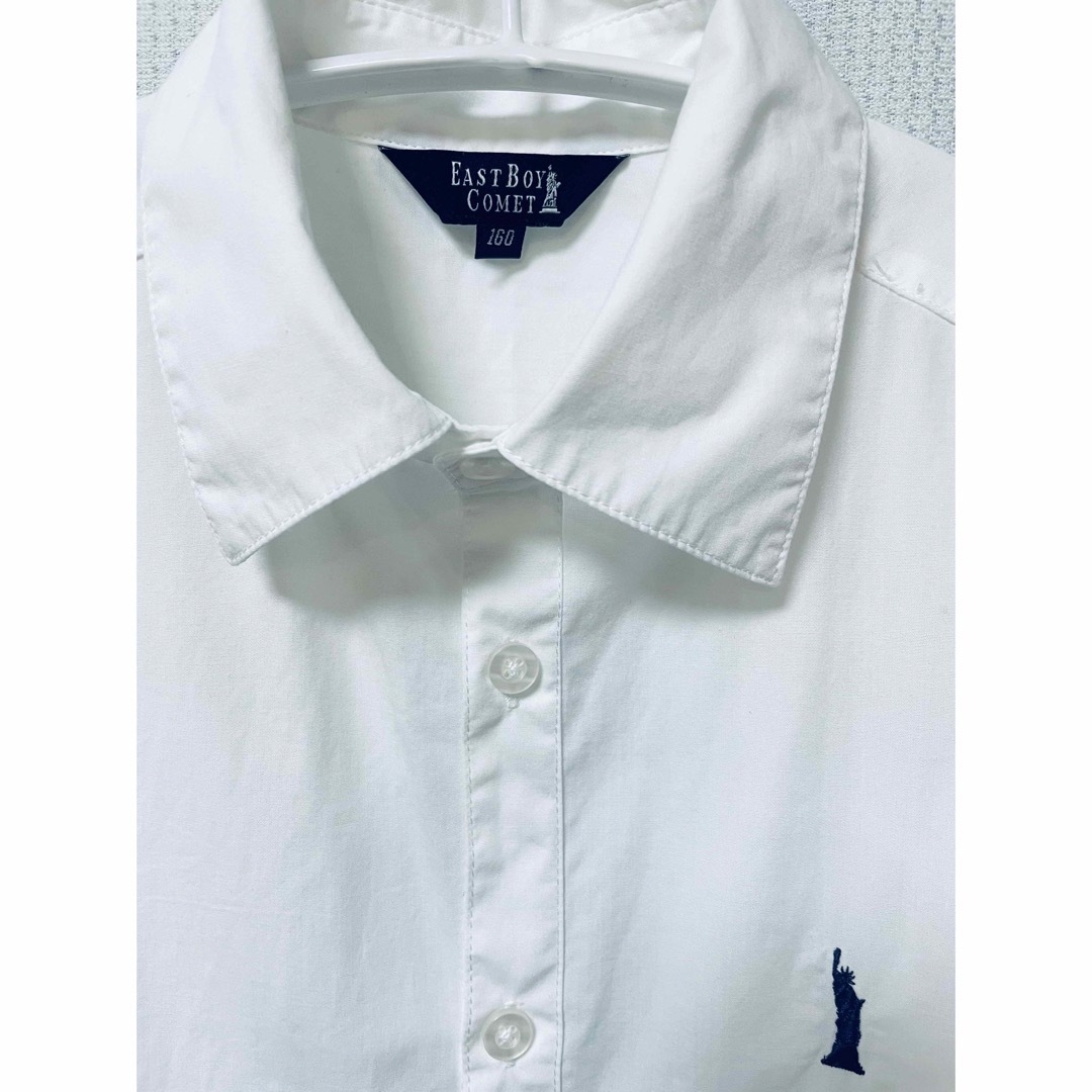 EASTBOY(イーストボーイ)のEASTBOY イーストボーイ 制服 シャツ ブラウス 半袖 160 S 小中高 レディースのトップス(シャツ/ブラウス(半袖/袖なし))の商品写真