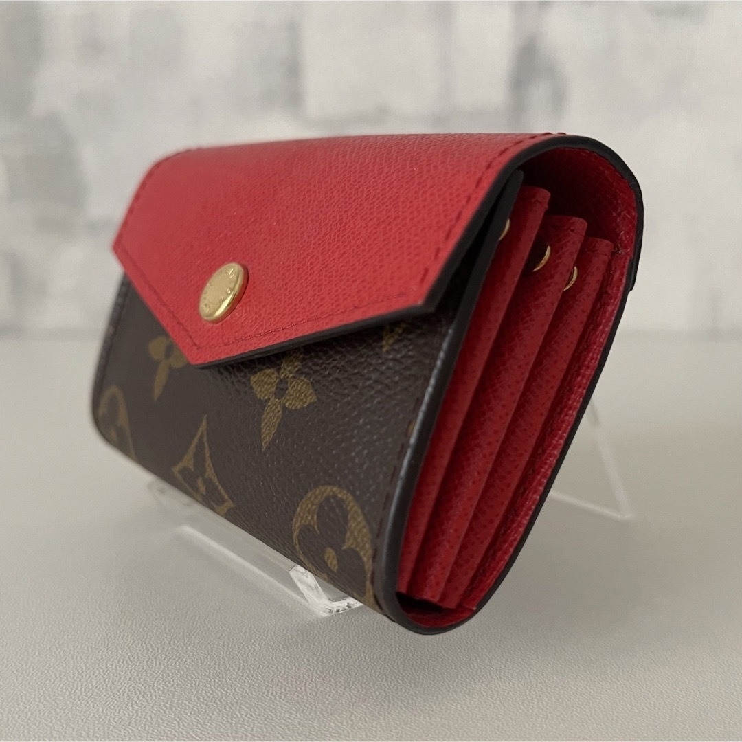 LOUIS VUITTON Sarah Multicartes Monogram Canvas Fuchsia Card Holder Case  M61273