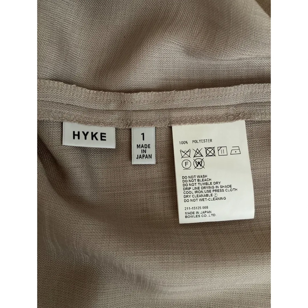 HYKE SHARK SKIN SHIRRED TOP 美品　ブラウス