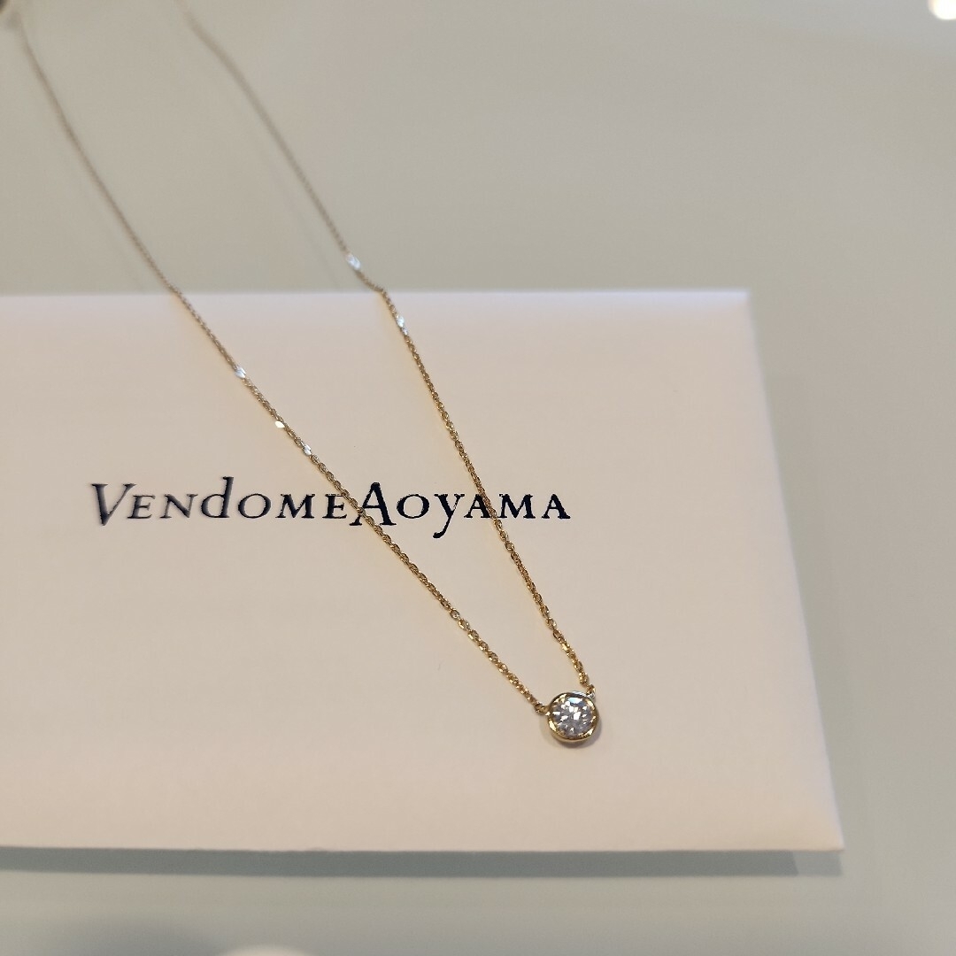 一粒ダイヤモンドネックレス□ヴァンドームアオヤマ【VENDOME AOYAMA ...