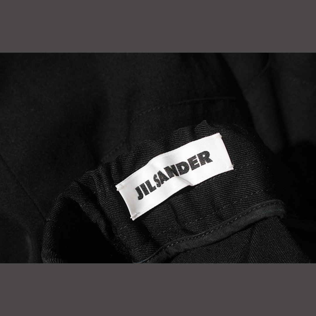 Jil Sander(ジルサンダー)のJIL SANDER ジルサンダー イージーウールワイドパンツ 44 ブラック メンズのパンツ(スラックス)の商品写真