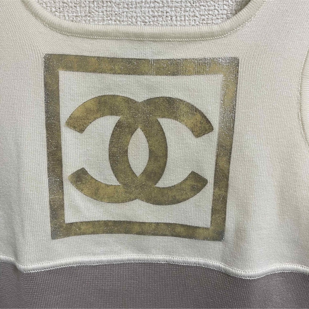 CHANEL シャネル ノースリーブ トップス  ココマーク ロゴ