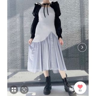 アシンメトリーリブキャミドレス リルリリー