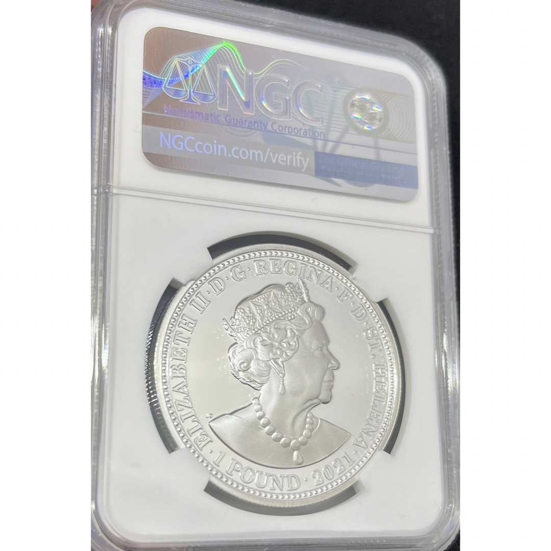2021 イギリス セントヘレナ スリーグレイセス1oz銀貨 PF69UC の通販