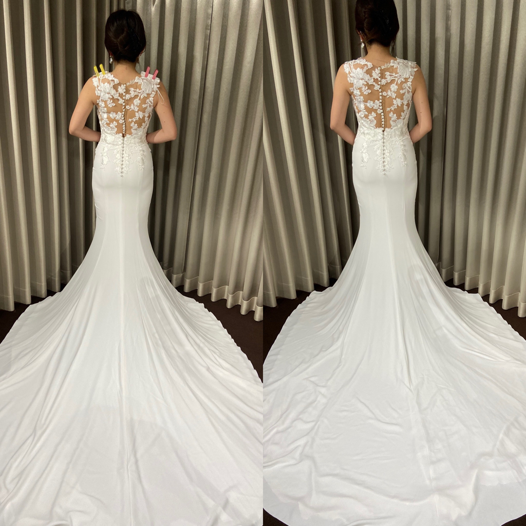 【値下げ】PRONOVIAS Drail ウェディングドレス レディースのフォーマル/ドレス(ウェディングドレス)の商品写真