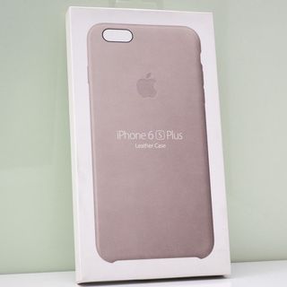 アップル(Apple)のiPhone 6sPlus/6Plus用 Apple純正 レザーケース Rグレー(iPhoneケース)