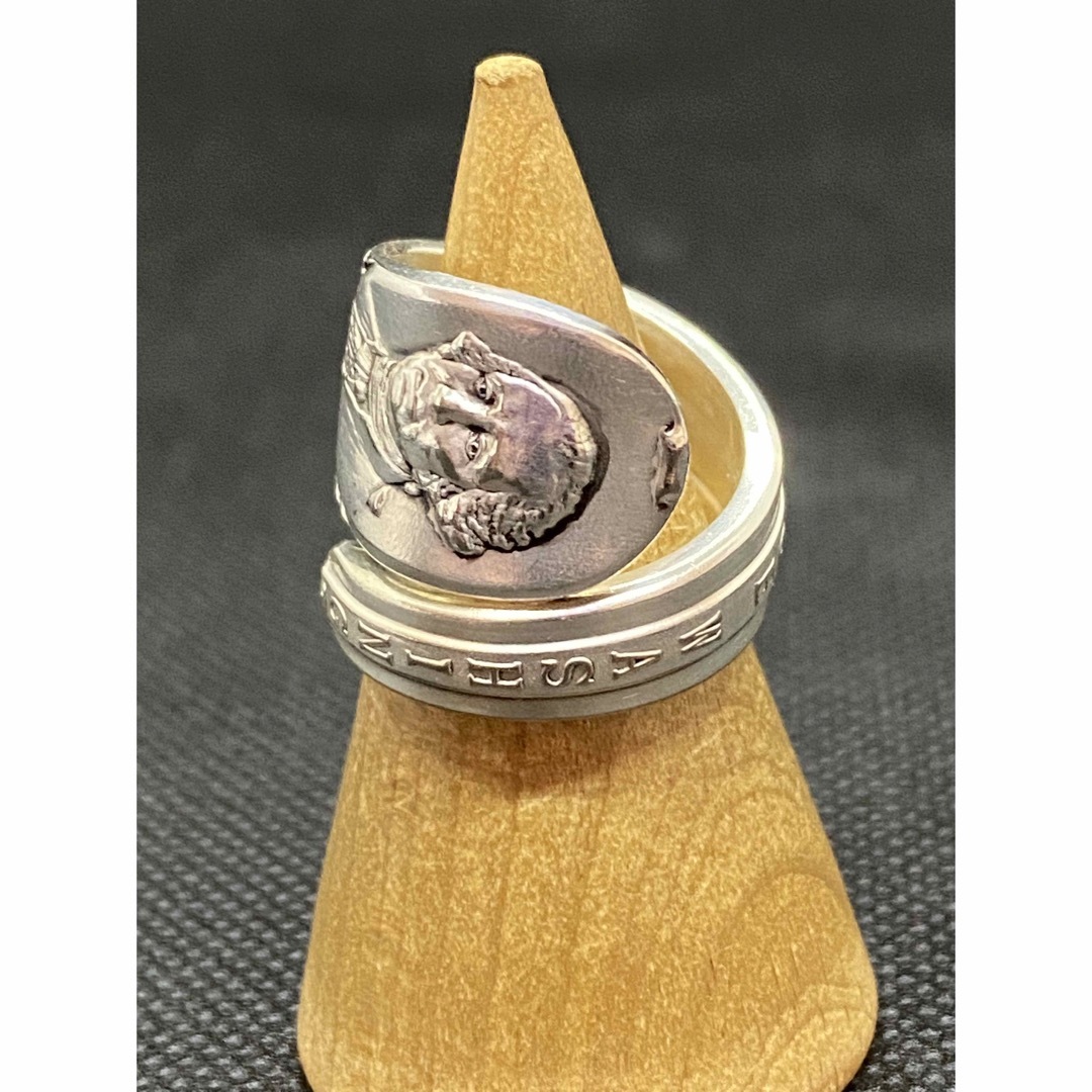 アンティーク リング スプーンリング 11号 調可 大統領 ワシントン 4198 メンズのアクセサリー(リング(指輪))の商品写真