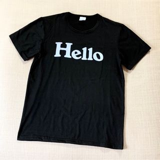 ドゥーズィエムクラス(DEUXIEME CLASSE)のインポート ロゴ Tシャツ HELLO ハロー レディース 黒 ブラック(Tシャツ(半袖/袖なし))