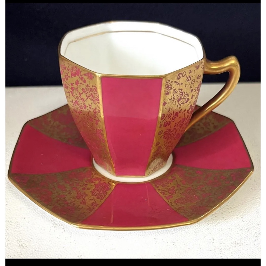 Royal Doulton - ロイヤルドルトン 八卦金彩マロン地梅花図 Royal Doulton - ロイヤルドルトン 八卦金彩マロン地梅花図