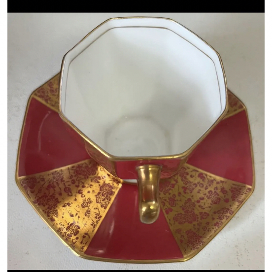 Royal Doulton - ロイヤルドルトン 八卦金彩マロン地梅花図 Royal Doulton - ロイヤルドルトン 八卦金彩マロン地梅花図