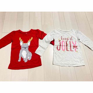 カーターズ(carter's)のカーターズ　女の子　クリスマス　ロンT  サイズ100(Tシャツ/カットソー)