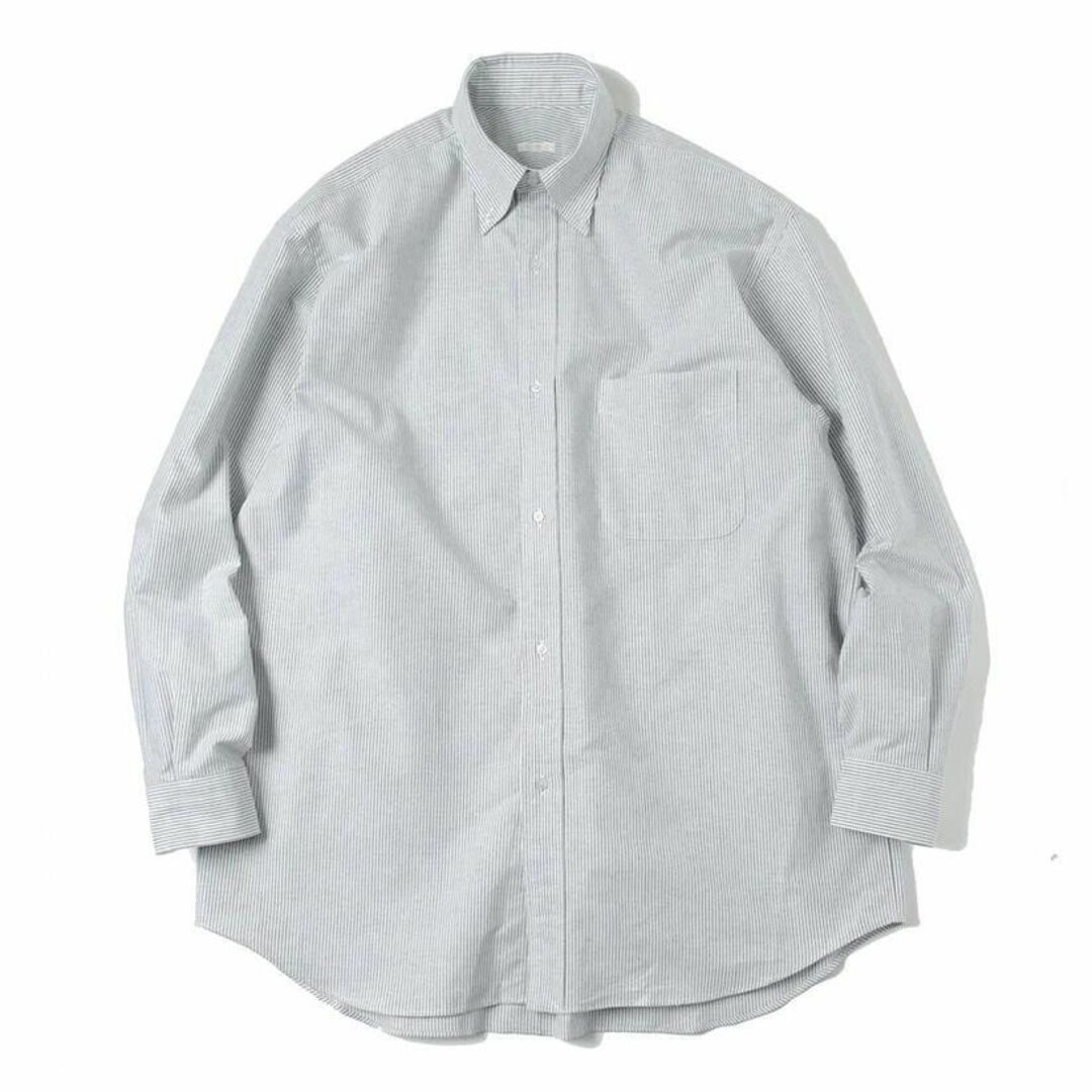 COMOLI - COMOLI 23SS オックス BDシャツ ストライプ 1 ボタンダウンの
