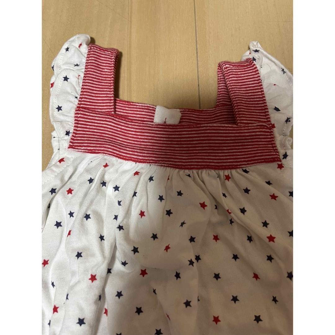 babyGAP(ベビーギャップ)の新品タグ付き☆ノースリーブカバーオール　60 キッズ/ベビー/マタニティのベビー服(~85cm)(カバーオール)の商品写真