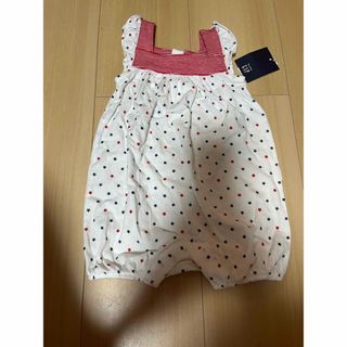 ベビーギャップ(babyGAP)の新品タグ付き☆ノースリーブカバーオール　60(カバーオール)