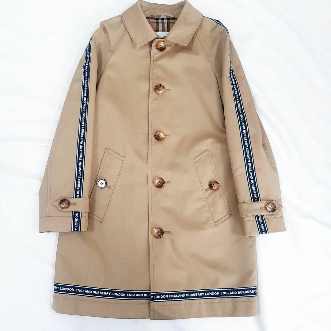 BURBERRY - バーバリー ロゴ トレンチコート ベージュ ライン 128 8Y