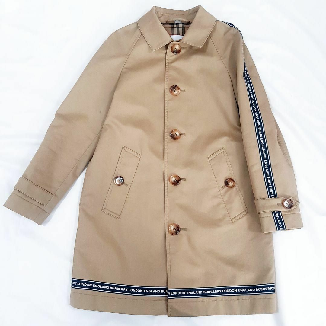 BURBERRY - バーバリー ロゴ トレンチコート ベージュ ライン 128 8Y