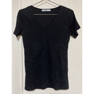 グレイル(GRL)のGRL VネッククルーTシャツ ブラック(Tシャツ/カットソー(半袖/袖なし))