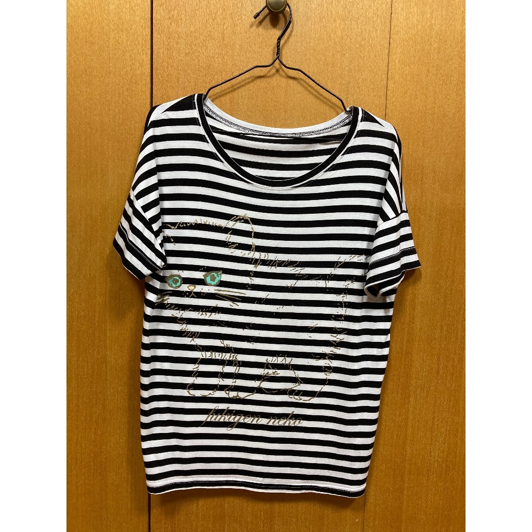 franche lippee(フランシュリッペ)のフランシュリッペ　ネコ　カットソー レディースのトップス(Tシャツ(半袖/袖なし))の商品写真