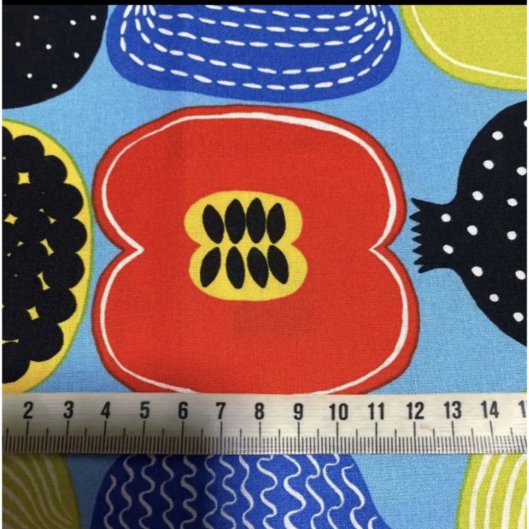 marimekko(マリメッコ)の⭐️キープ 廃番レア マリメッコ 生地 コンポッティ ブルー ハンドメイドの素材/材料(生地/糸)の商品写真