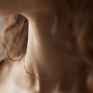ビューティアンドユースユナイテッドアローズ(BEAUTY&YOUTH UNITED ARROWS)のSlim dot necklace gold No.1130(ネックレス)