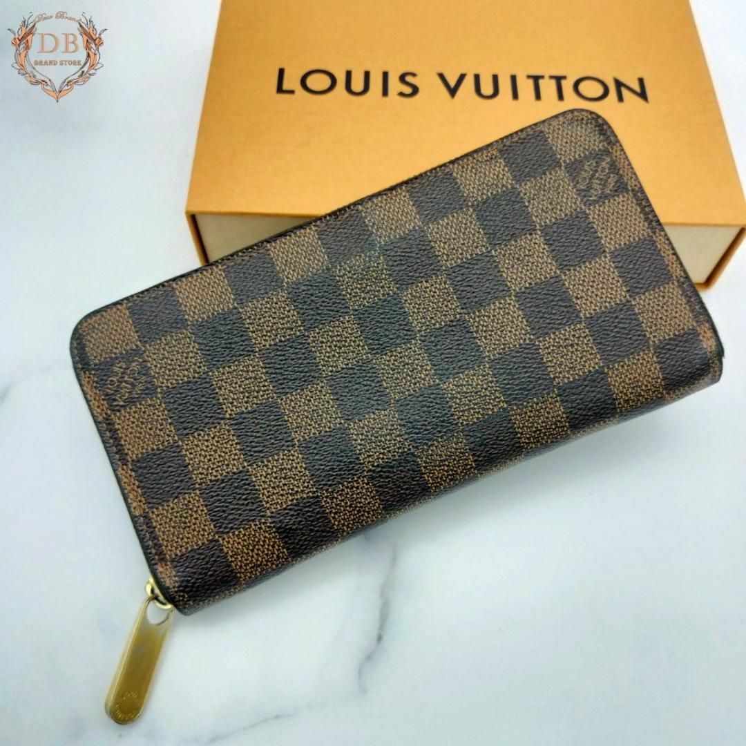 【ルイヴィトン　LOUIS VUITTON】ダミエ　ジッピーウォレット　長財布