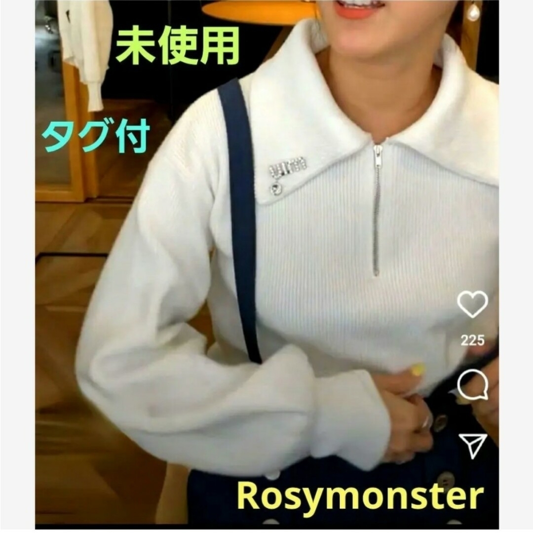 タグ付き未使用 Rosymonster ニット ロージーモンスター ZIPニット