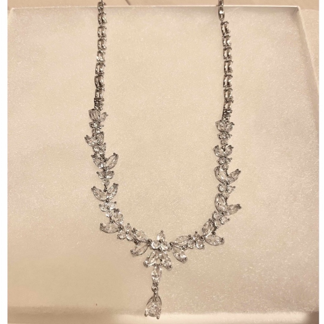 新品 ジルコニア ネックレス 結婚式ウェディングの通販 by ぴぴ's shop