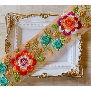 インド刺繍リボン　No.189(その他)