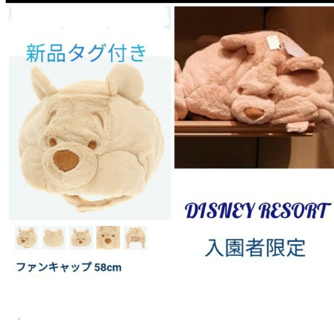 ★DISNEY RESORT入園者限定　新品タグ付き　プーさん　ファンキャップ