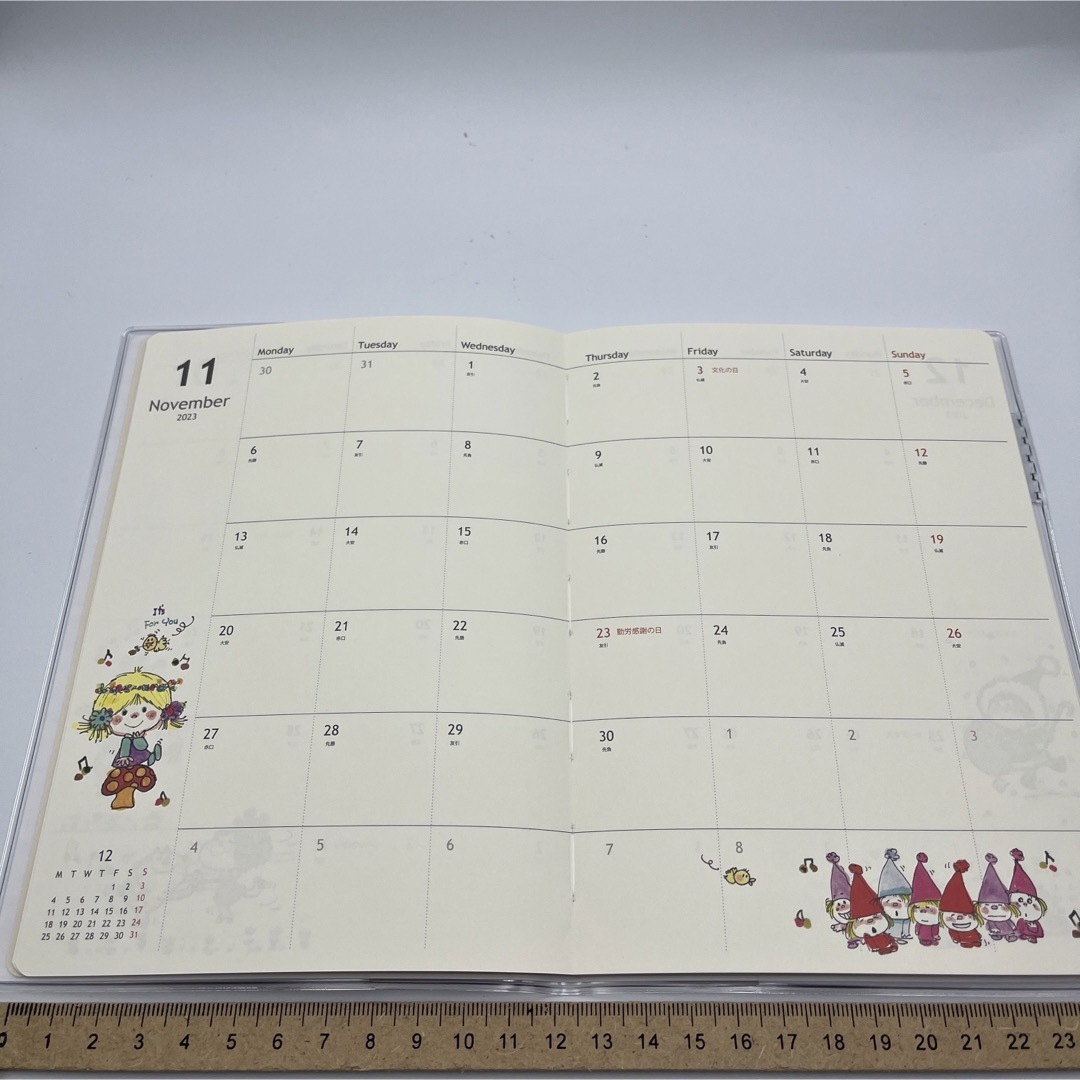 お気にいる】【お気にいる】☆新品☆水森亜土 手帳 2024年 月間B6 カレンダースケジュール