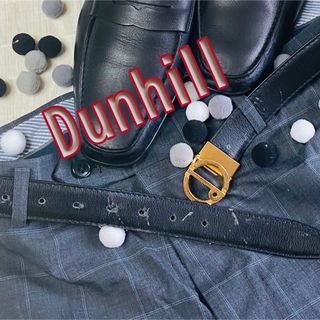 ダンヒル(Dunhill)の訳あり ダンヒル 黒 メンズ ベルト(ベルト)