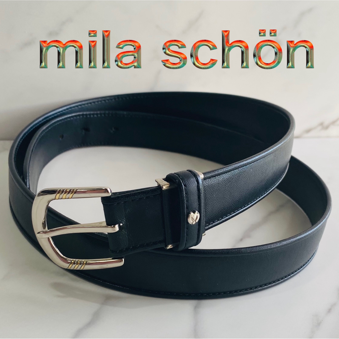 mila schon - ミラショーン 黒 メンズ ベルトの通販 by TOSHI's