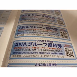 エーエヌエー(ゼンニッポンクウユ)(ANA(全日本空輸))のANAグループ各社･提携ホテル優待券6枚 20%割引 2023年11月30日まで(宿泊券)