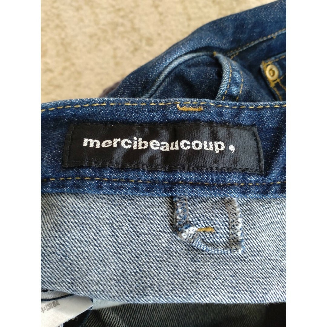 M.M メルシーボークー mercibeaucoup サイズ1 前後 デニム - デニム