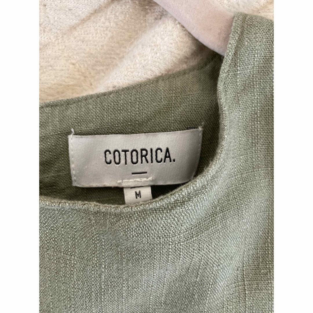 COTORICA.(コトリカ)のCOTORIKA コトリカ　ワンピース　麻　レース レディースのワンピース(ロングワンピース/マキシワンピース)の商品写真