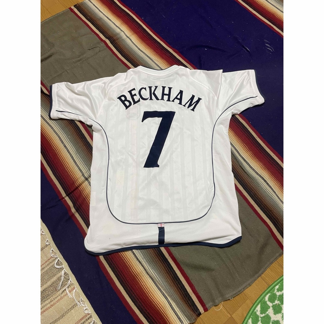 日韓W杯 イングランド代表 BECKHAM ベッカム ユニフォームL - ウェア