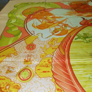 1449超美品 エルメス シルク スカーフ 90 ヴィンテージ