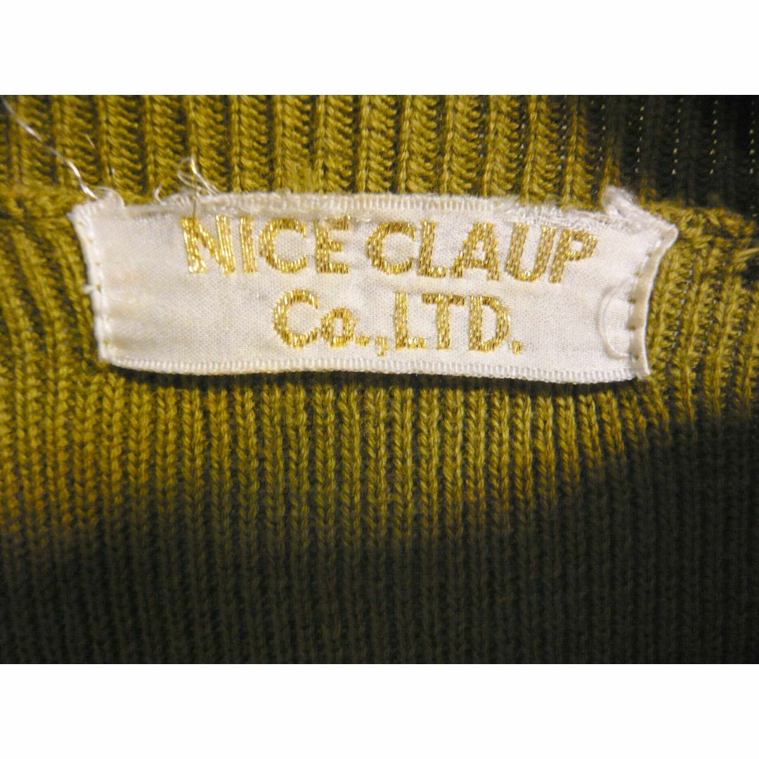 NICE CLAUP(ナイスクラップ)のNICE CLAUP ナイスクラップ M 深緑　中古 レディースのトップス(カーディガン)の商品写真