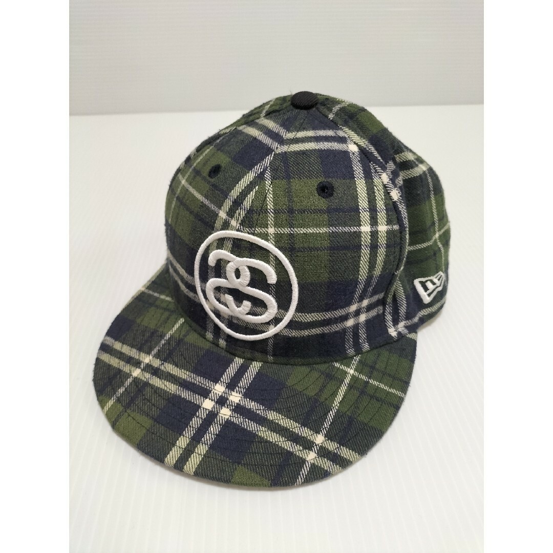 NEWERA ニューエラ　チェックキャップ STUSSY 58.7cm | フリマアプリ ラクマ