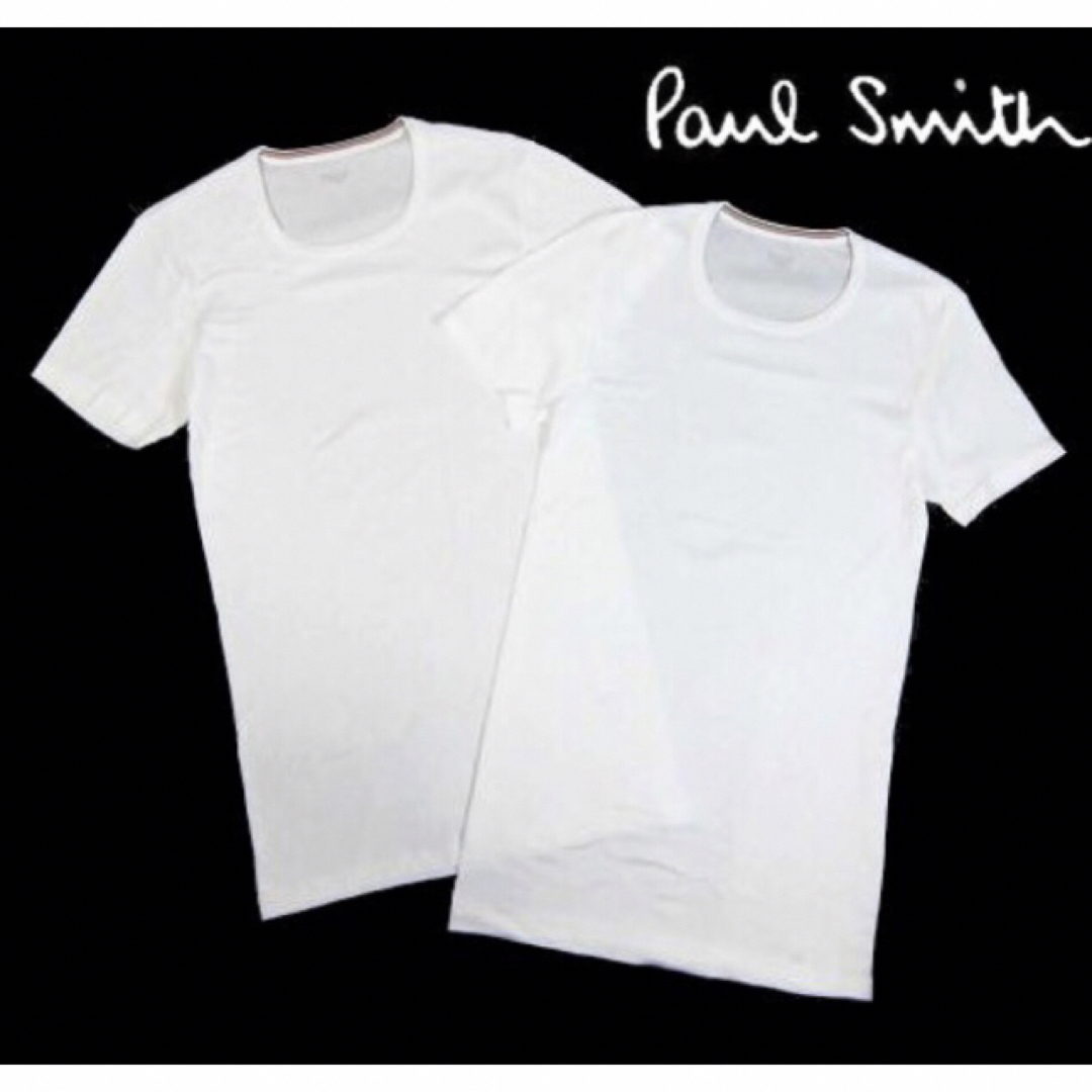 Paul Smith(ポールスミス)の【ポールスミス/Paul Smith】クルーネックインナーTシャツ・白LL×2枚 メンズのトップス(Tシャツ/カットソー(半袖/袖なし))の商品写真