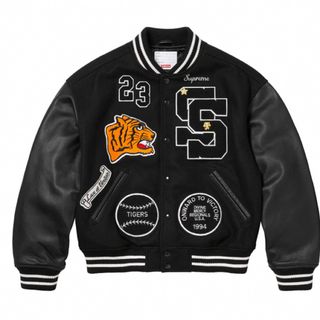 Lサイズ Supreme Tiger Varsity Jacket Black