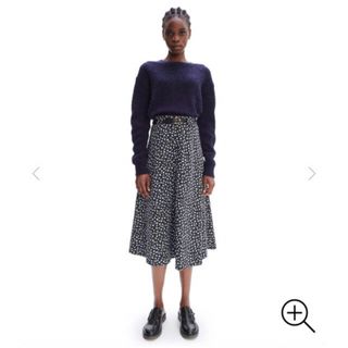 A.P.C - A.P.C アーペーセー lauren 花柄スカート ウール Black 36の
