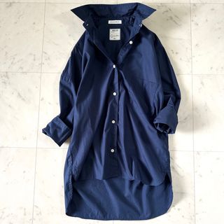 マディソンブルー(MADISONBLUE)の美品☆マディソンブルー J.BRADLEY CUFFSHIRT ネイビー 七分袖(シャツ/ブラウス(長袖/七分))