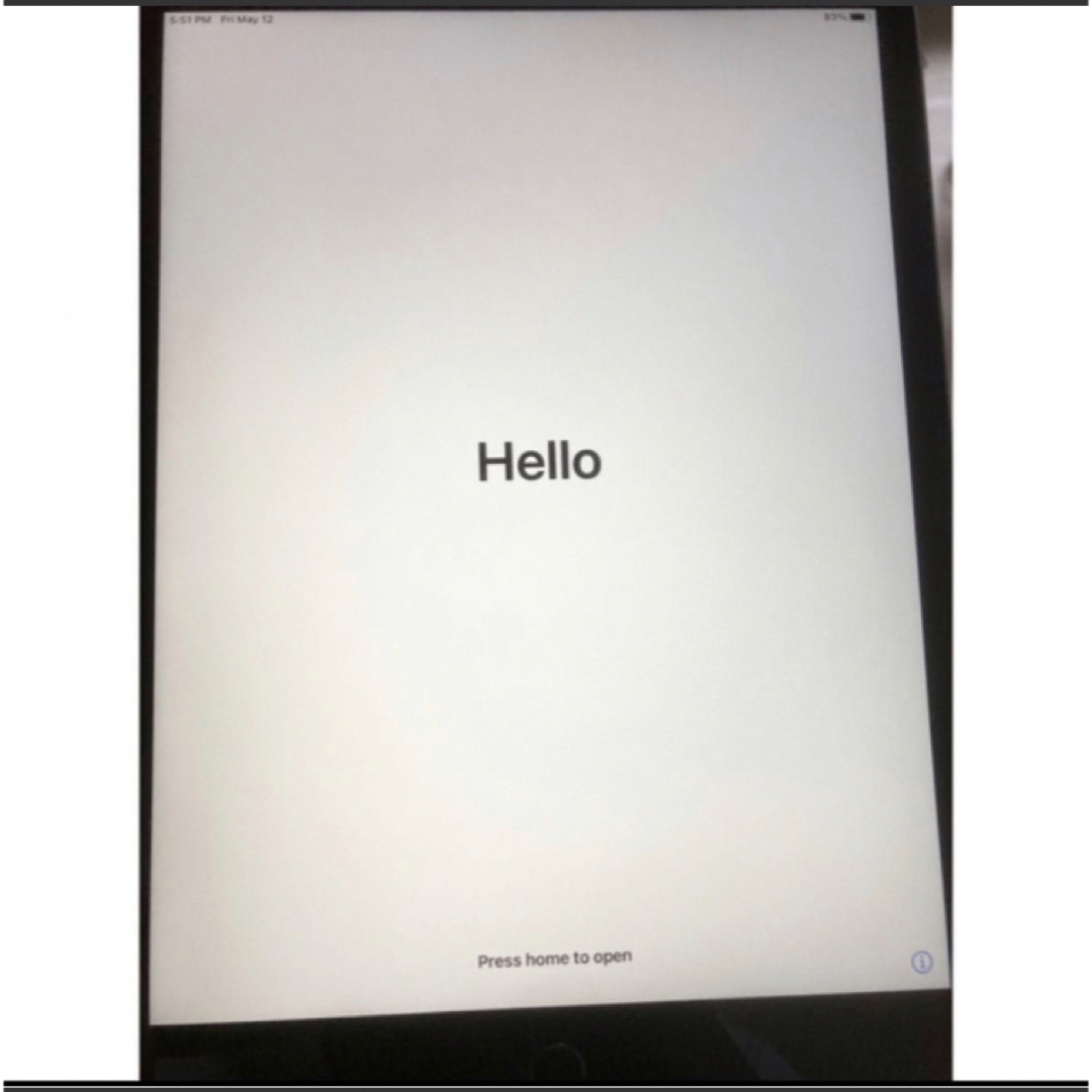 美品iPad 第5世代　32G Wi-Fiモデル スマホ/家電/カメラのPC/タブレット(タブレット)の商品写真