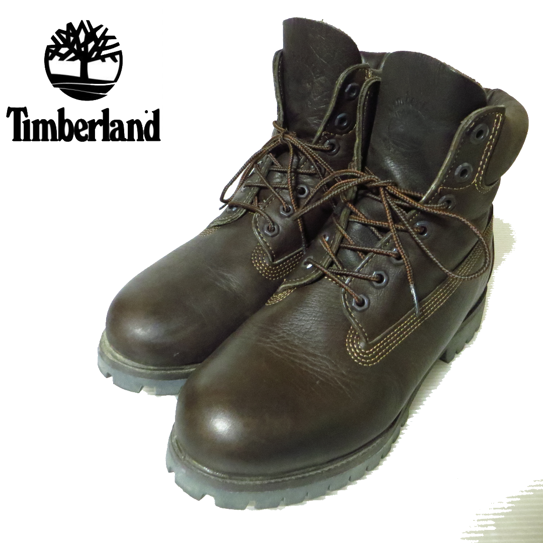 Timberland(ティンバーランド)の美品 ティンバーランド レザー ブーツ 27567 ブラウン 約27㎝ メンズの靴/シューズ(ブーツ)の商品写真