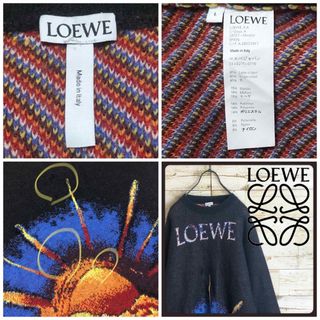 即完売 loewe ロエベ サンライズ ニット セーター 希少デザイン