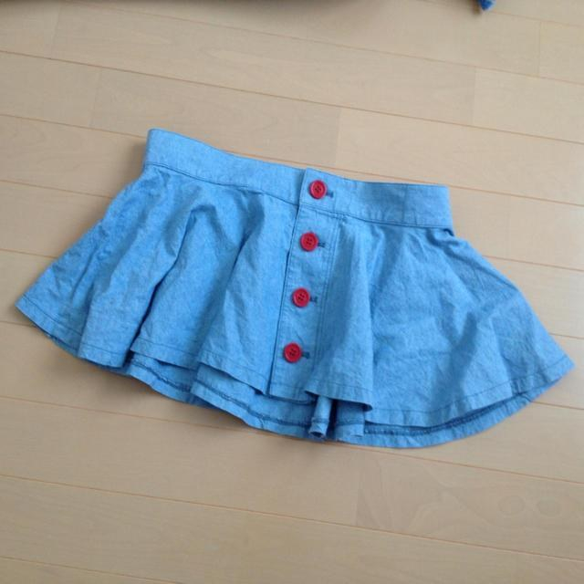 RODEO CROWNS(ロデオクラウンズ)のRCS 薄デニムフリルスカート 値下げ！ レディースのスカート(ミニスカート)の商品写真