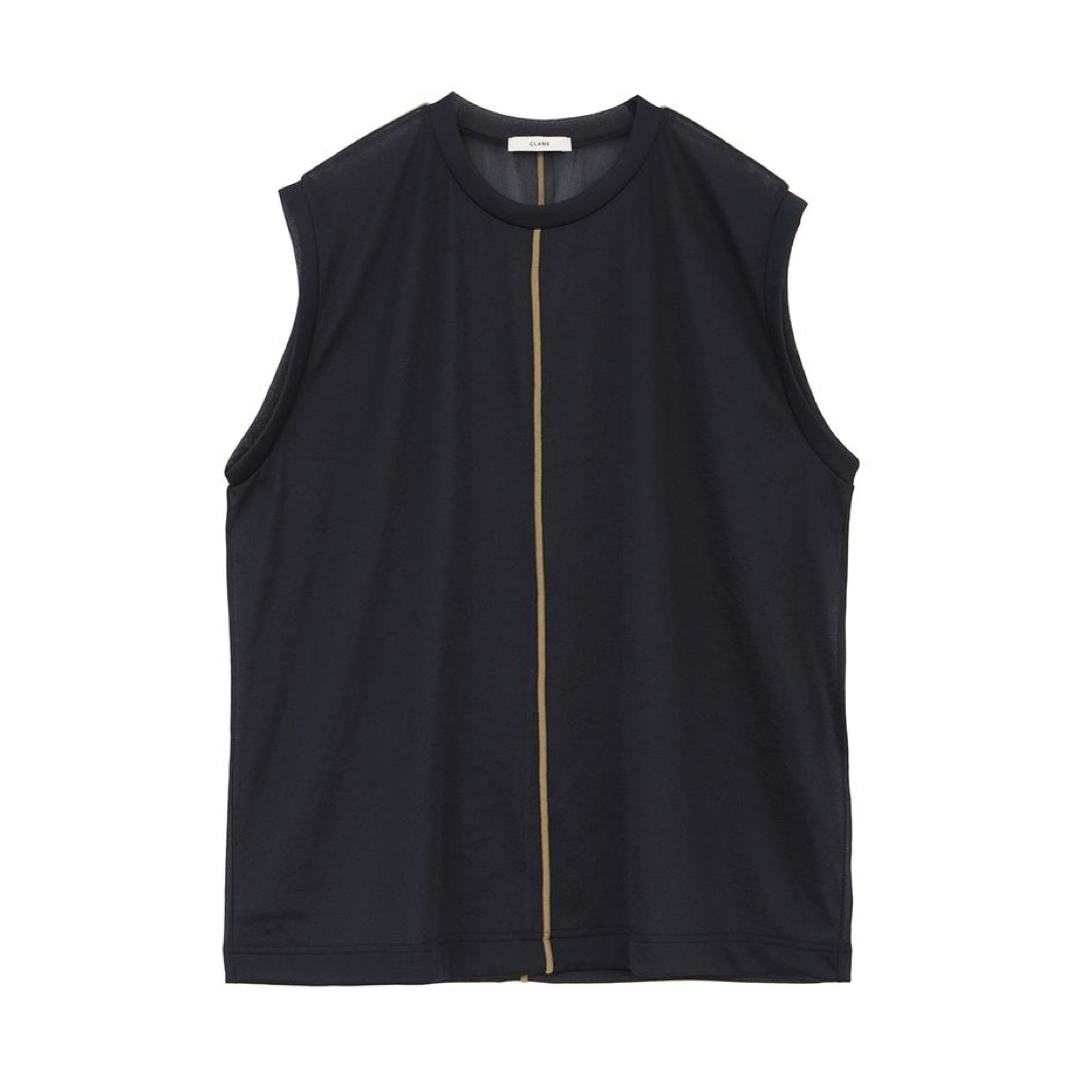 CLANE LINE SHEER N/S TOPS  NAVY