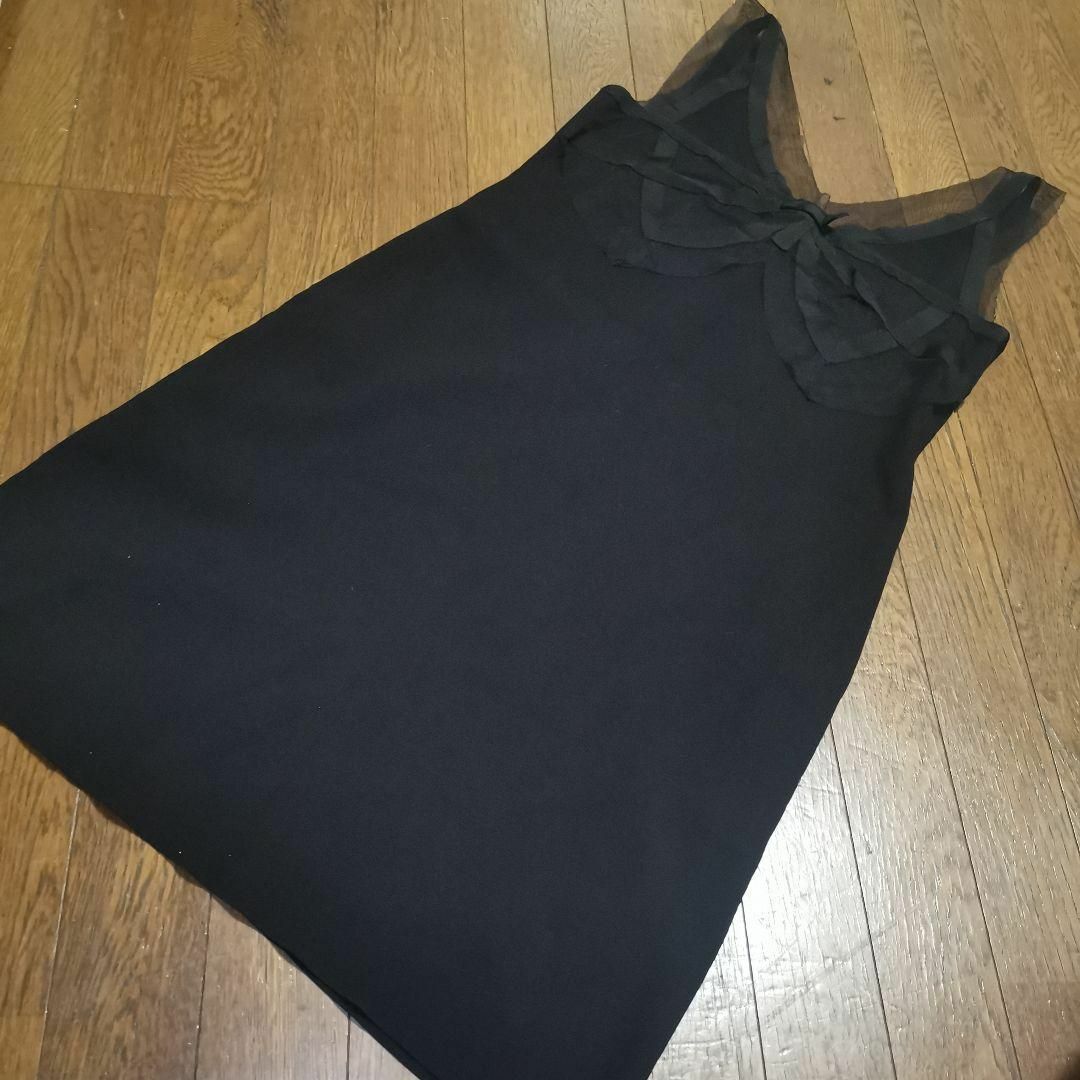FOXEY - 1464超美品 フォクシー ワンピース 40 リボン フォーマル 黒