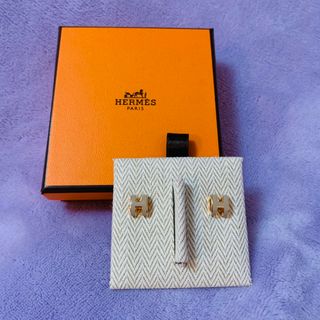 エルメス(Hermes)のエルメス　ミニポップH minipop 　ピンクゴールド　ピアス　HERMES(ピアス)